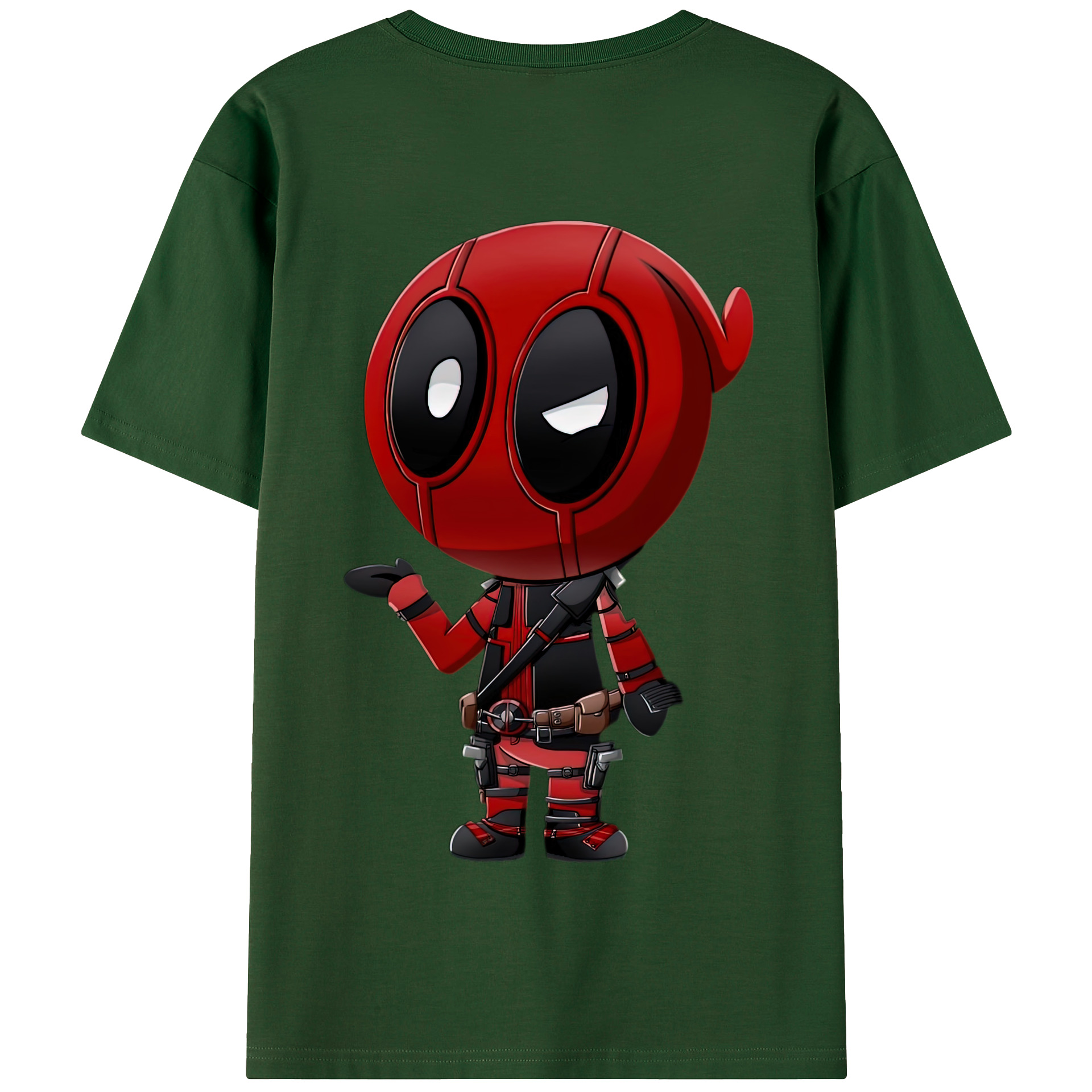 （画像用） Deadpool デッドプール 綿100％半袖Tシャツ（背面プリント）